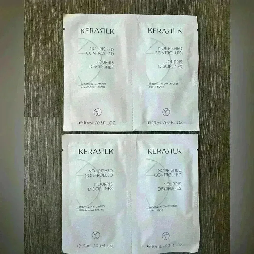 Kerasilk 4PC Vegan Nourished & Smooth shampoo and conditioner.